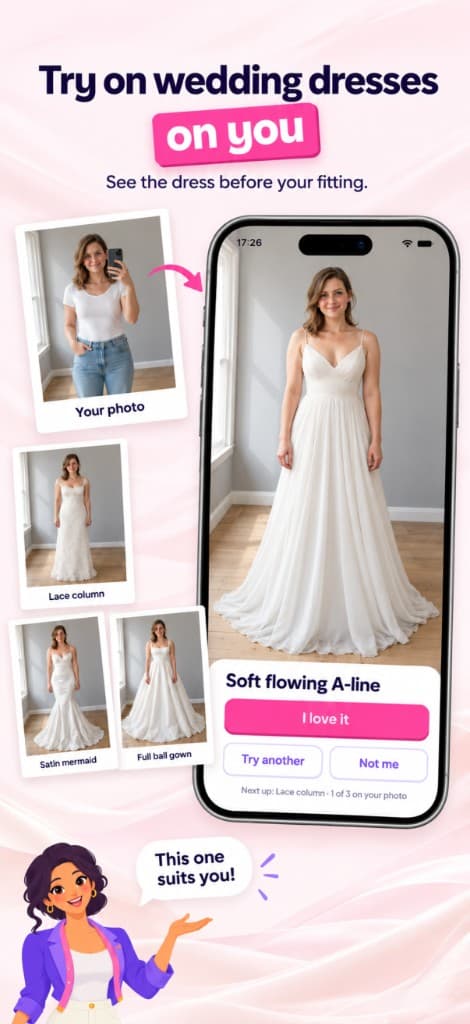Saya app: Try on dresses on you
